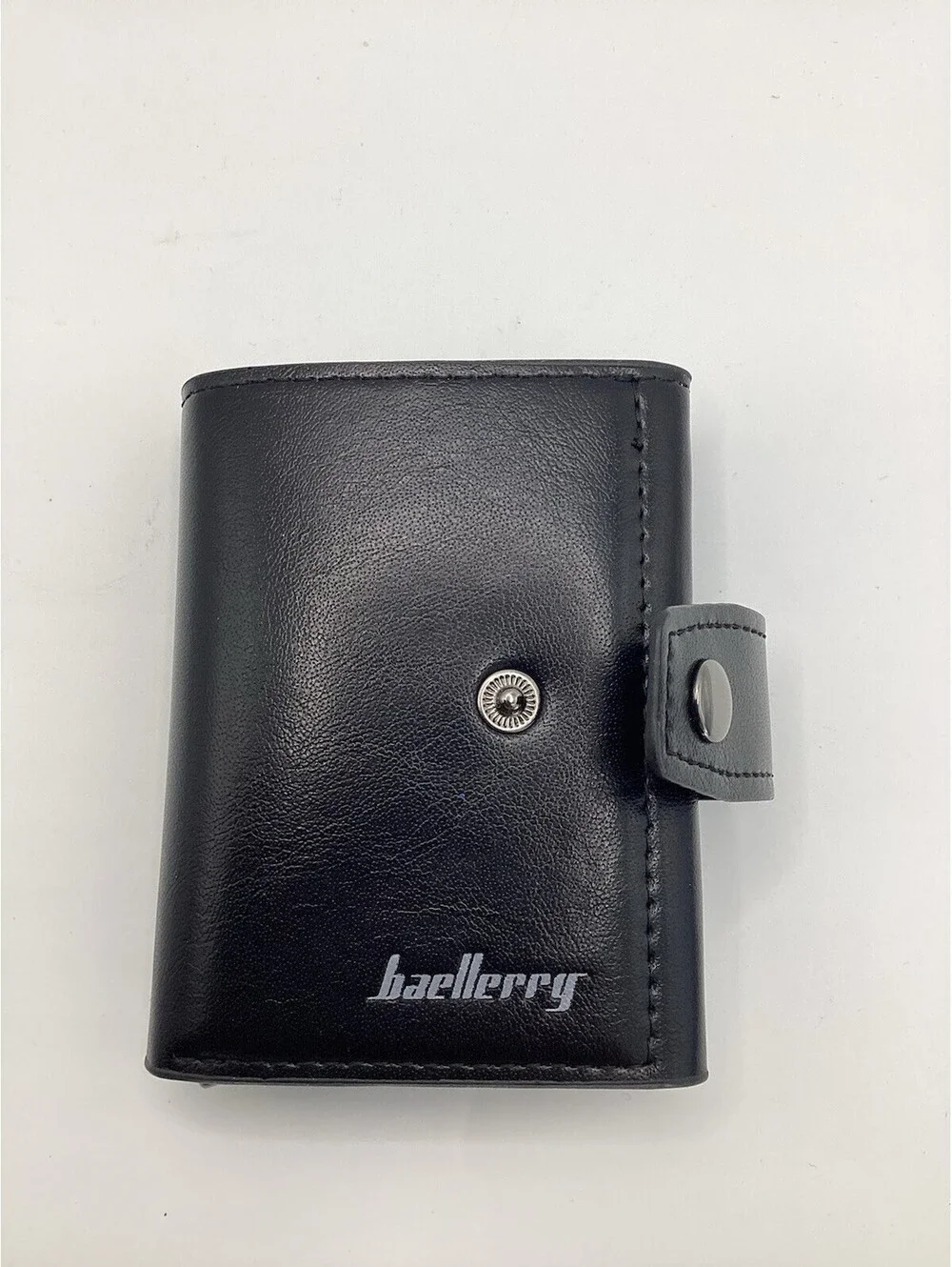 Men Leather Wallet ID Card Holder Purse Trifold Clutch Zipper Coin Money Purse